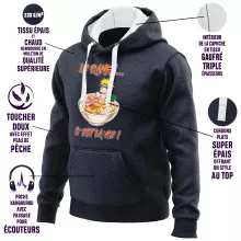 Sweat-Shirt à capuche Naruto Uzumaki « Le Ramen... C'est la vie ! » – Parodie Naruto