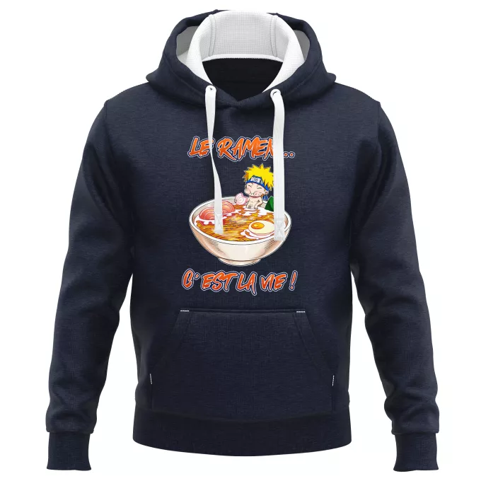 Sweat-shirts à Capuche PREMIUM Parodie Naruto Le Ramen... C'est la vie ! - Naruto Uzumaki