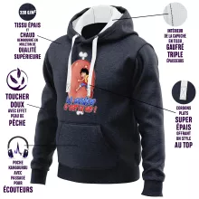 Sweat-Shirt à capuche Monkey D Luffy « La Viande c'est la Vie - Giga Gigot édition ! » – Parodie One Piece