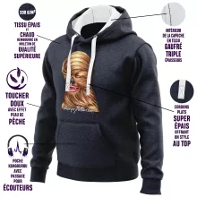 Sweat-Shirt à capuche Chewbacca « Parce qu'il le vaut bien... ! » – Parodie Star Wars