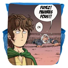 Sac à dos Enfant Gandalf « Fuyez, pauvre fou !! » – Parodie One-Punch Man