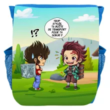Sac à dos Enfant Tanjiro Kamado « Une Pandora Box démoniaque ! » – Parodie Saint Seiya