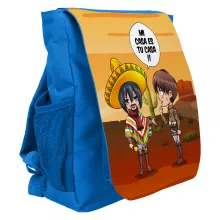 Mikasa Ackerman Kinder-Rucksack “Mikasa Ackerman und Eren Jäger” – Parodie auf Attack on Titan