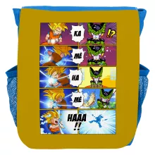 Mochila para niños Son Gokū “Son Gokū y Cell” – Parodia de Dragon Ball Z -DBZ