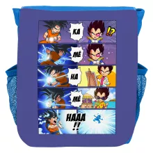 Mochila para niños Son Gokū “Son Gokū y Vegeta” – Parodia de Dragon Ball Z -DBZ