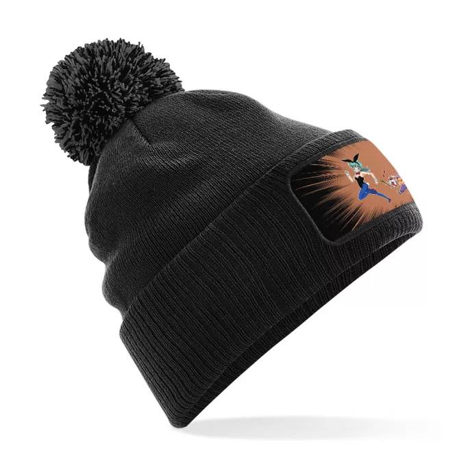 Tassel Beanie Parody of Dragon Ball Master Roshi and Bulma