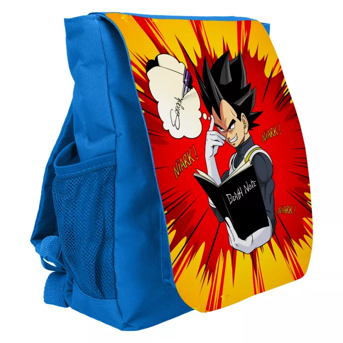 Sac à dos Enfant de 3 à 6 ans (Cartable) Parodie Dragon Ball Super Une idée fixe... - Végéta de Dragon Ball Super, le Death Note
