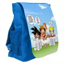 Sac à dos Enfant Luffy « La recette d'un bon shonen Manga (Super Deformed) » – Parodie Naruto