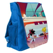Son Goku Children's backpack “Son Goku and Vegeta X Ryu and Ken” – Dragon Ball Z parody