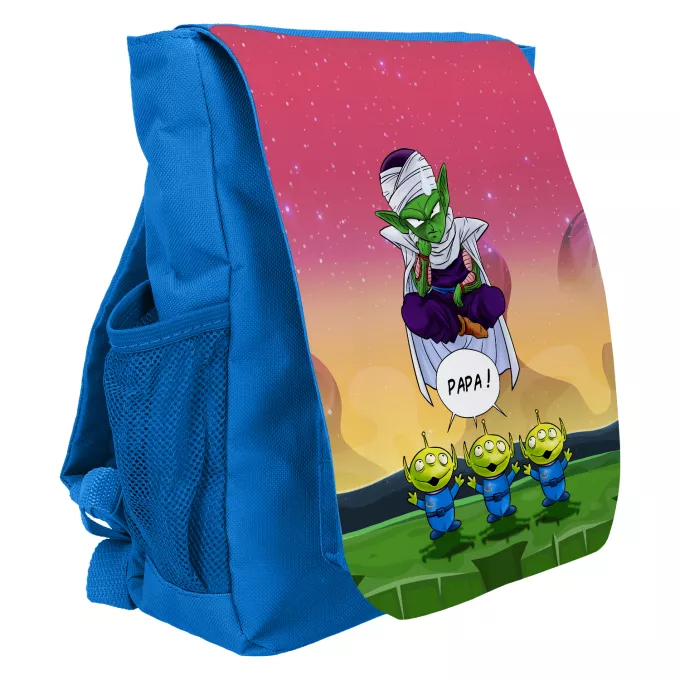 Sac à dos Enfant de 3 à 6 ans (Cartable) Parodie Dragon Ball Z - DBZ Papa !! - Piccolo aka Satan Petit Coeur, les Aliens