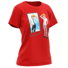 T-shirt Femme Denji « Shiniman ! » – Parodie Bleach