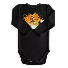 Body bébé manches longues Natsu « Allumer le Feu !! » – Parodie Fairy Tail
