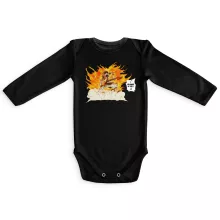 Body bébé manches longues Natsu « Allumer le Feu !! » – Parodie Fairy Tail