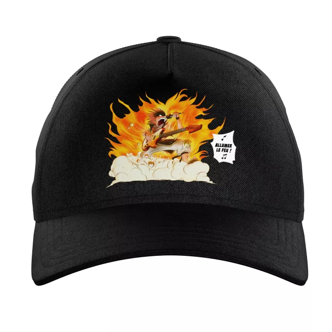 Casquettes Enfants Parodie Fairy Tail Allumer le Feu !! - Natsu