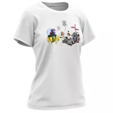 T-shirt Femme Trunks Vs Doc « Collision dans les Couloirs du Temps ! » – Parodie Dragon Ball Z