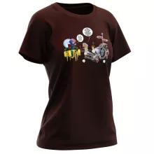 T-shirt Femme Trunks Vs Doc « Collision dans les Couloirs du Temps ! » – Parodie Dragon Ball Z