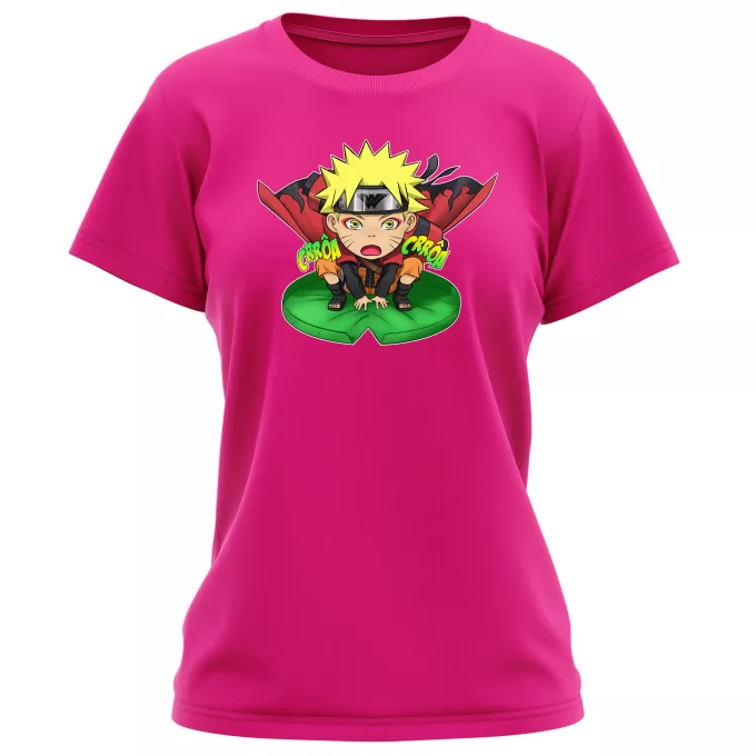 T-shirts Femmes Parodie Naruto Crôa Crôa No Jutsu !! - Naruto en Mode Sennin