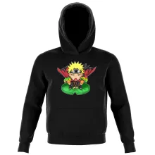 Sweat à capuche Enfant « Crôa Crôa No Jutsu !! » – Parodie Naruto