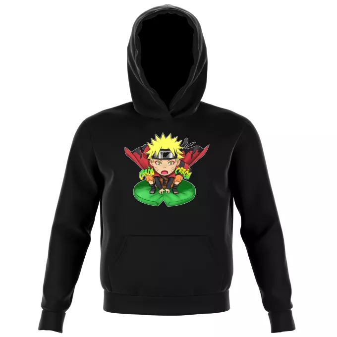Sweat-shirts à Capuche Enfant Parodie Naruto Crôa Crôa No Jutsu !! - Naruto en Mode Sennin