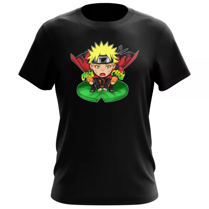 T-shirts Hommes Parodie Naruto Crôa Crôa No Jutsu !! - Naruto en Mode Sennin
