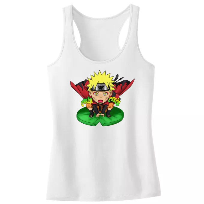 Débardeur Enfant Fille Parodie Naruto Crôa Crôa No Jutsu !! - Naruto en Mode Sennin
