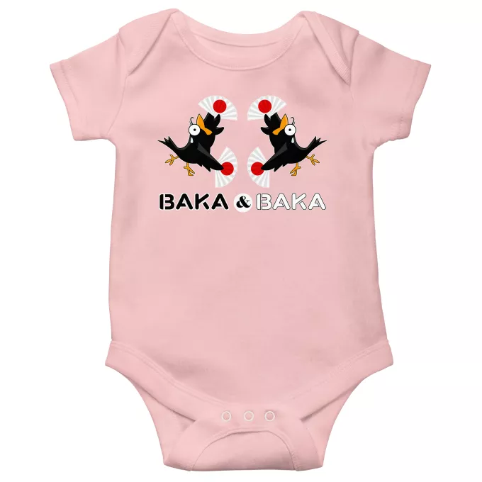 Korte mouwen Babyromper (meisje) Parodie Baka Baka