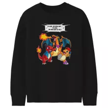 Pull Enfant Dracaufeu « Ce soir, on vous met le Feu ! » – Parodie Pokémon