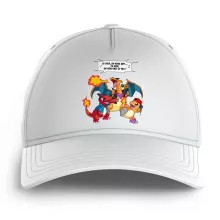 Casquette Enfant Dracaufeu « Ce soir, on vous met le Feu ! » – Parodie Pokémon
