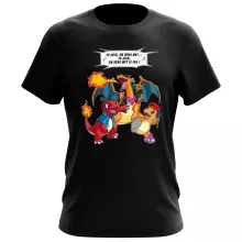 T-shirt Dracaufeu « Ce soir, on vous met le Feu ! » – Parodie Pokémon