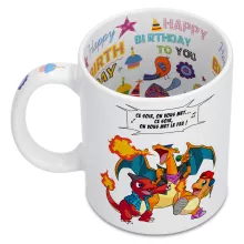 Mug Dracaufeu « Ce soir, on vous met le Feu ! » – Parodie Pokémon