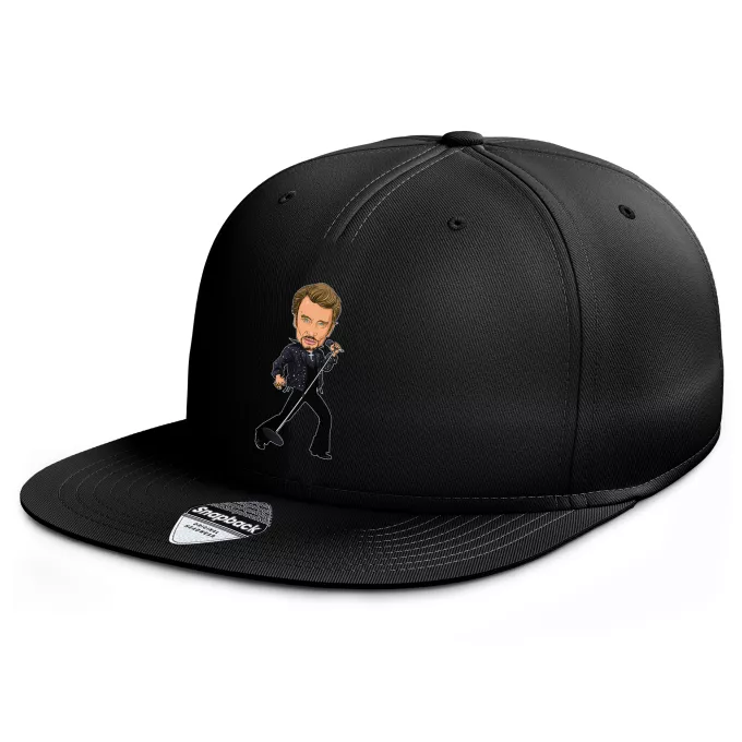 Casquette Rap Snapback Parodie Caricature de Stars Caricature SD Manga Stars Vol.1 ! - Caricature Stars - Johnny Hallyday