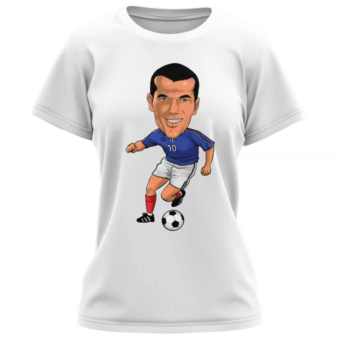 T-shirts Femmes Parodie Caricature de Stars Caricature SD Manga Stars Vol.8 ! - Caricature Stars - Zinedine Zidane
