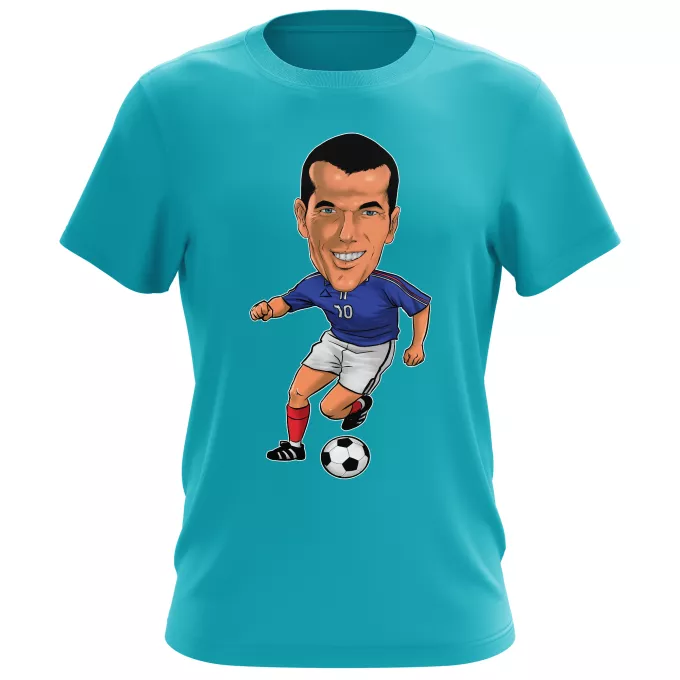 T-shirts Hommes Parodie Caricature de Stars Caricature SD Manga Stars Vol.8 ! - Caricature Stars - Zinedine Zidane
