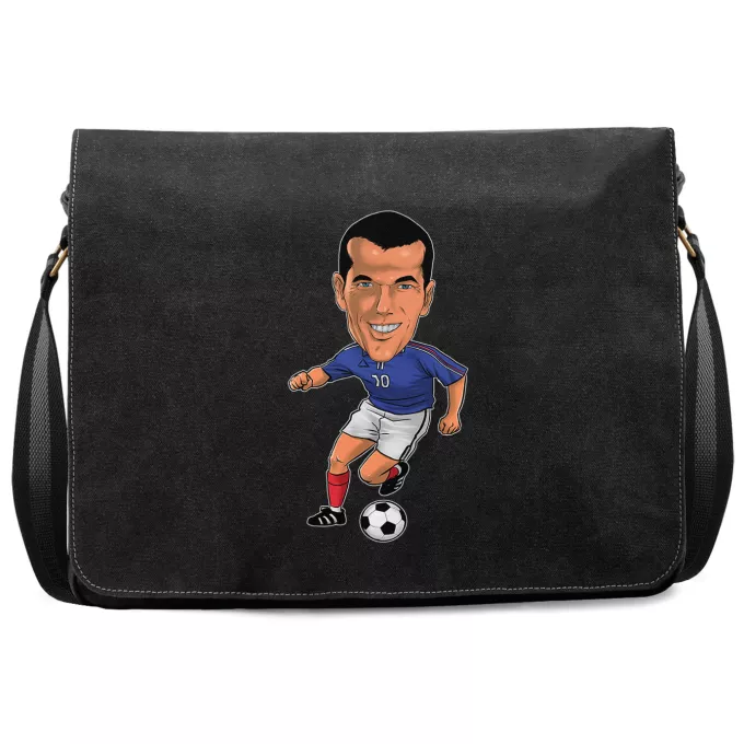 Sac à Bandoulière Premium Parodie Caricature de Stars Caricature SD Manga Stars Vol.8 ! - Caricature Stars - Zinedine Zidane