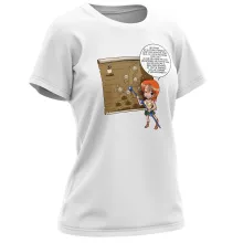 T-shirt Femme Nami « Les prévisions de Météo Pirate pour le prochain épisode ! » – Parodie One Piece