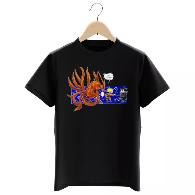 Magliette per bambini e ragazzi Paoridia Naruto Naruto e Kyubi