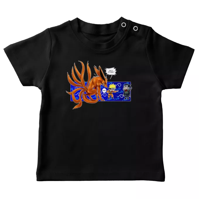 Magliette bebè Paoridia Naruto Naruto e Kyubi