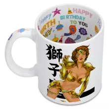 Mug Manga « La Sublime Indra née sous le signe du Lion ! » – Parodie Cosplay Girls