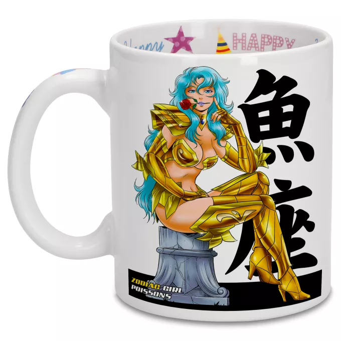Mugs Anniversaire Parodie Cosplay Girls La sublime Olympe née sous le signe du Poisson ! - Manga - Cosplay Girls