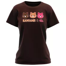 T-shirt Femme « Kawamis and Co. Vol.1 (Pinky, Browny et Caramel) ! » – Parodie Kawaii Kao