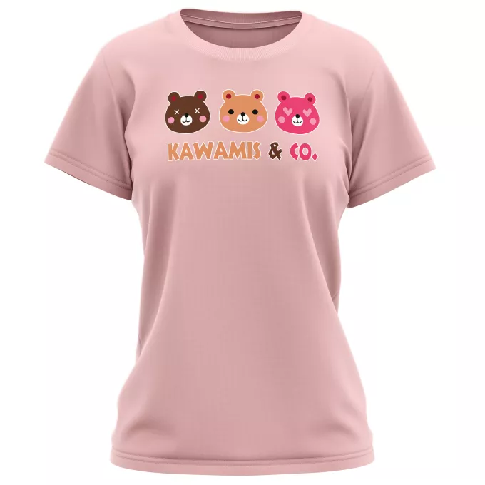 T-shirts Femmes Parodie Kawaii Kao Kawamis and Co. Vol.1 (Pinky, Browny et Caramel) !