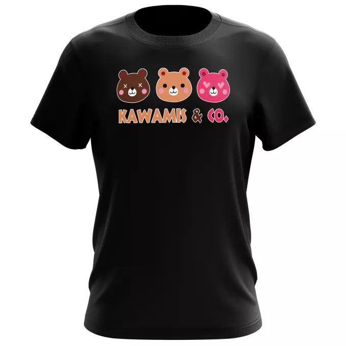 T-shirts Hommes Parodie Kawaii Kao Kawamis and Co. Vol.1 (Pinky, Browny et Caramel) !