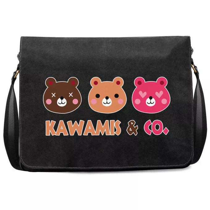 Sac à Bandoulière Premium Parodie Kawaii Kao Kawamis and Co. Vol.1 (Pinky, Browny et Caramel) !