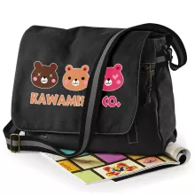 Sac à bandoulière « Kawamis and Co. Vol.1 (Pinky, Browny et Caramel) ! » – Parodie Kawaii Kao