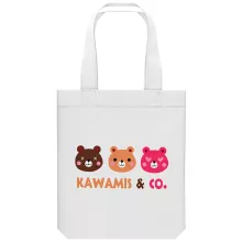 totebag « Kawamis and Co. Vol.1 (Pinky, Browny et Caramel) ! » – Parodie Kawaii Kao