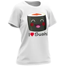 T-shirt Femme « I Love Sushi ! » – Parodie Japon Culture