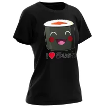 T-shirt Femme « I Love Sushi ! » – Parodie Japon Culture