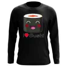 T-Shirt à manches longues « I Love Sushi ! » – Parodie Japon Culture
