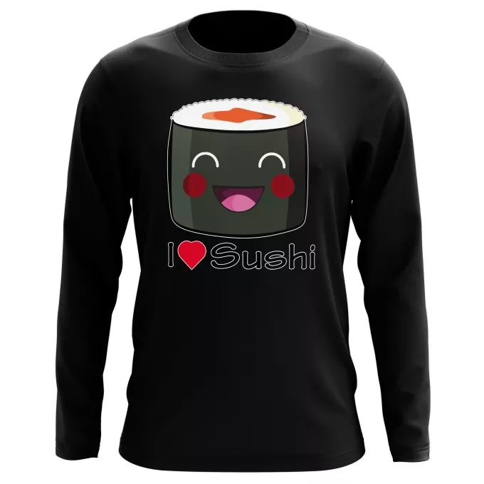 T-Shirts manches longues Parodie Japon Culture I Love Sushi !