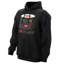 Sweat à capuche « I Love Sushi ! » – Parodie Japon Culture